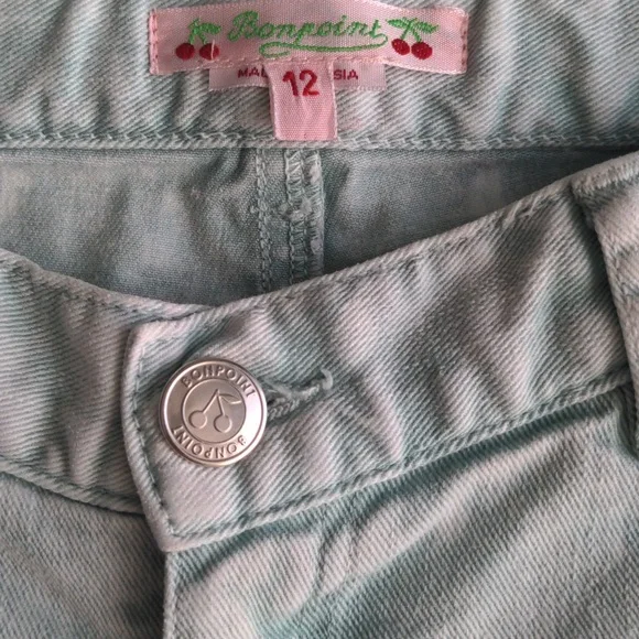 Bonpoint Girls Denim Shorts - Picture 7 of 8